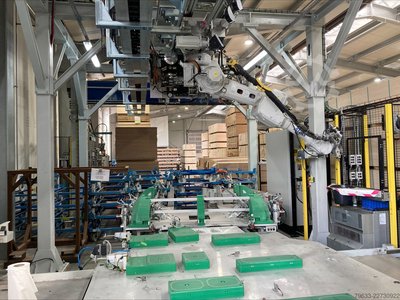 Alba tooling & engineering GmbH Klebezelle mit ABB Roboter IRB 4600