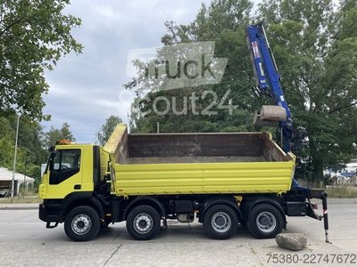Autokran iveco Stralis AD340T41  8x4 *KLIMA*PENZ 10.83H Kran* gebraucht