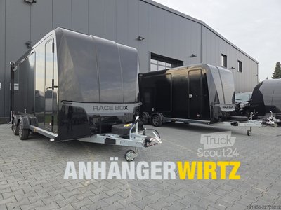 Autotransporter Anhänger Brian James Trailers Race Box 610-5019  black Flügeltüren Neu neu