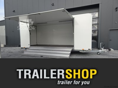 Verkaufsanhänger trailershop Event Messe Verkauf Infostand verfügbar neu