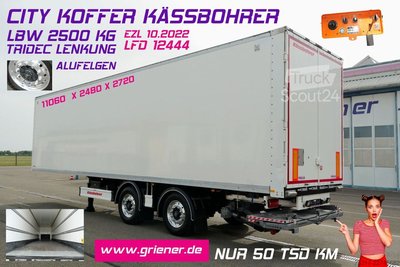 Kofferauflieger KÄSSBOHRER XJ2 /CITY KOFFER/LBW 2500 kg /TRIDEC /BPW /ALU gebraucht