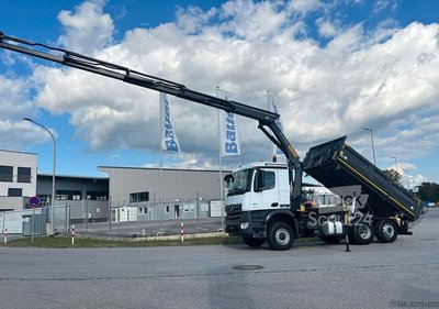 Autokran MERCEDES-BENZ Arocs 2545 Kipper/Kran/6x4-4/Lenkachse/128 tkm gebraucht