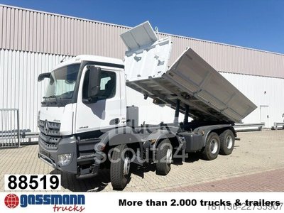 Kipper LKW Mercedes-Benz Arocs 4142/48 K 8x4/4, Meiller Bordmatik links gebraucht