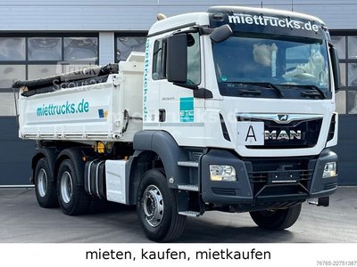 Dreiseitenkipper LKW MAN 26.470 6x4 Meiller Bordmatik Mietkauf 1599 Euro gebraucht