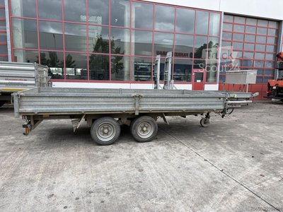 Tieflader Anhänger Roeger TT  Tandem Pritsche- Tieflader gebraucht