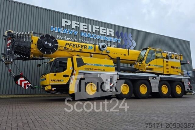 All-Terrain-Kran Grove GMK5150XL Available For Rent, Dutch Registration, gebraucht