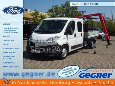 Pritschenwagen FIAT Ducato Maxi Doka Pritsche Fassi Ladekran gebraucht