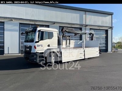 Autokran MAN TGS (TG3) 26.470 6x2-4 LL Baustoffpritsche HMF gebraucht