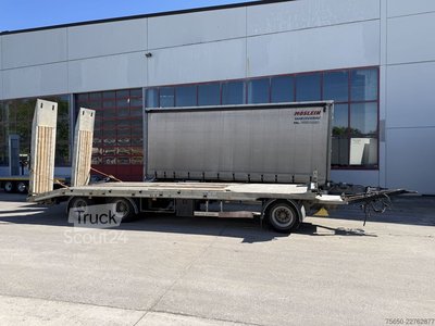 Tieflader Anhänger Möslein TO 3 Schwebheim  3 Achs Tieflader Plato gebraucht