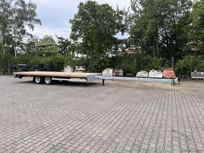 Anhänger mit offener Pritsche Möslein THT 11 G Ausziehbar  11,9 t Tandemanhänger- Tieflader, ausziehbar neu