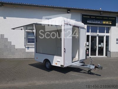 Verkaufsanhänger trailershop 250x200x230cm retro style für DIY Ausbau verfügbar neu