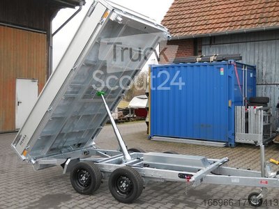 PKW-Anhänger Henra, Neues Modell, ab Lager lieferbar! KP353018, 3,0 x 1,85 x 0,3 m, elektrohyd neu