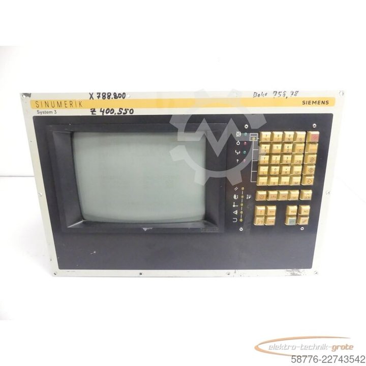 Siemens SINUMERIK System 3 3T / 570 025 9031.11  / 6FC3888-5NB Bedientafel