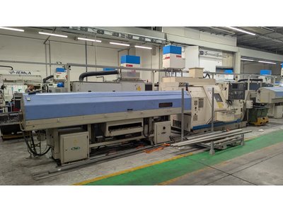 OKUMA LT10-MY CNC-Drehbank mit Stabzuführung