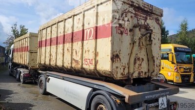 Abrollkipper MAN 26.420 + Anhänger + 2 Container komplett gebraucht