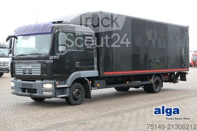 LKW mit Kofferaufbau MAN 12.240 TGL BL  4x2, AHK, Klima, LBW, Schlafliege gebraucht