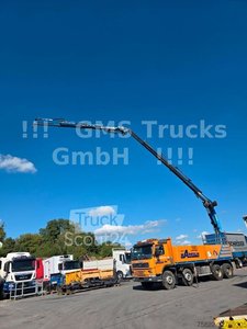 LKW mit Pritsche (offen) VOLVO FM12-380 / 8X4 / 28m Hiab Kran / WINCH gebraucht