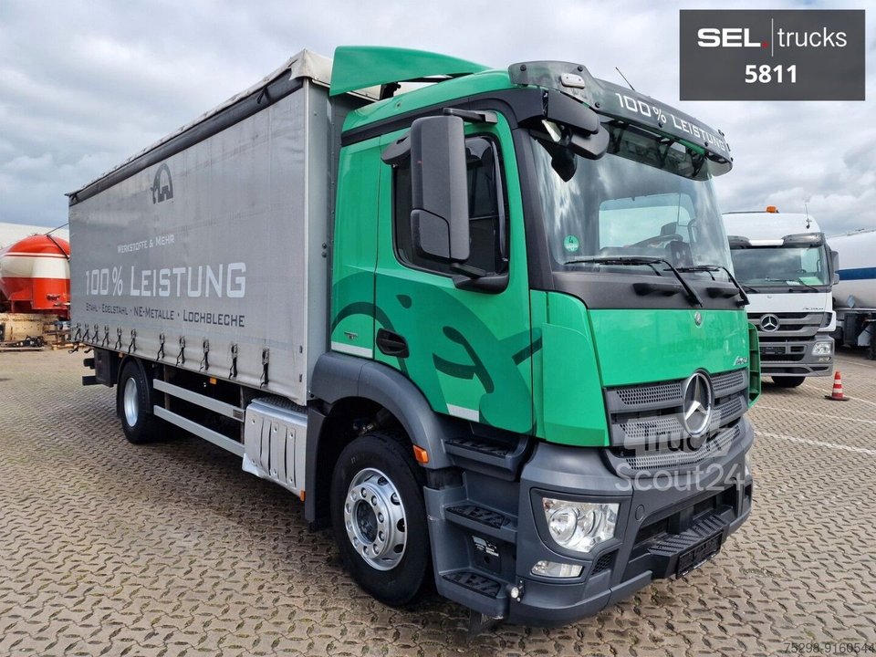 LKW mit Pritsche & Plane MERCEDES-BENZ Antos 1830L 4X2 / ideal für Stahltransporte gebraucht
