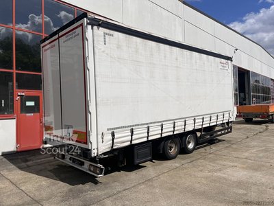 Anhänger mit Pritsche & Plane Möslein TPW 105 D Schwebheim  Tandemplanenanhänger durchladbar gebraucht