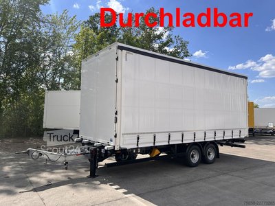 Anhänger mit Pritsche & Plane Möslein TPW 105 D Schwebheim  Tandem- Planenanhänger Durchladen neu