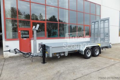 Tieflader Anhänger Möslein TT 11-E6x2  Tieflader für Fräsen breiten Rampen, Neu neu