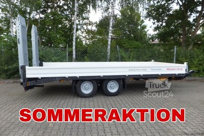 Tieflader Anhänger Möslein TTT 13- 6,28 Weiß  Neuer Tandemtieflader 13 t GG neu