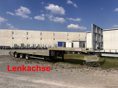 Tieflader-Sattelauflieger Möslein ST 3 Plato 8,7  3 Achs Satteltieflader Plato 45 t GGfür Fertigteile, Baumaschinen neu