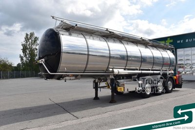 Tankauflieger KÄSSBOHRER Chemietank, ADR, 30.000L, Liftachse, Alufelgen gebraucht