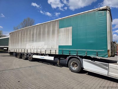 Auflieger mit Pritsche & Plane KRONE Gardine Lowliner, Joloda-Schienen, Hubdach gebraucht