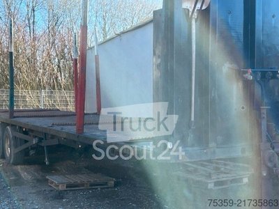 Auflieger mit Arbeitsbühne KOTSCHENREUTHER Plateau mit Holzrungen gebraucht
