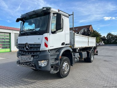 Kipper LKW MERCEDES-BENZ Arocs 1840 BB 4x2 / Hiab 1100 RS79 + Greifer gebraucht