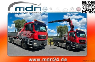 Kipper LKW MAN TGS 28.480 6x4-4 ALLRAD KRAN 19m SEILWINDE Wechs gebraucht