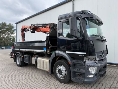 Kipper LKW MERCEDES-BENZ MB 1833 LK Atlas Kran 126.3E Funk 2xAHK gebraucht