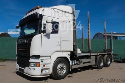 Holztransporter LKW SCANIA R 580 6x4 LL - KURZHOLZ OHNE KRAN Nr.: 497 gebraucht