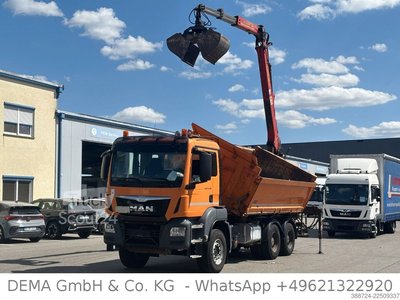 Autokran MAN TGS 26.400*Meiller*Palfinger Kran*6x4*Klima*TÜV* gebraucht