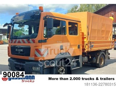 Kipper LKW MAN TGL 12.180 4x2 BL DOKA 6-Sitzer 2xAHK gebraucht