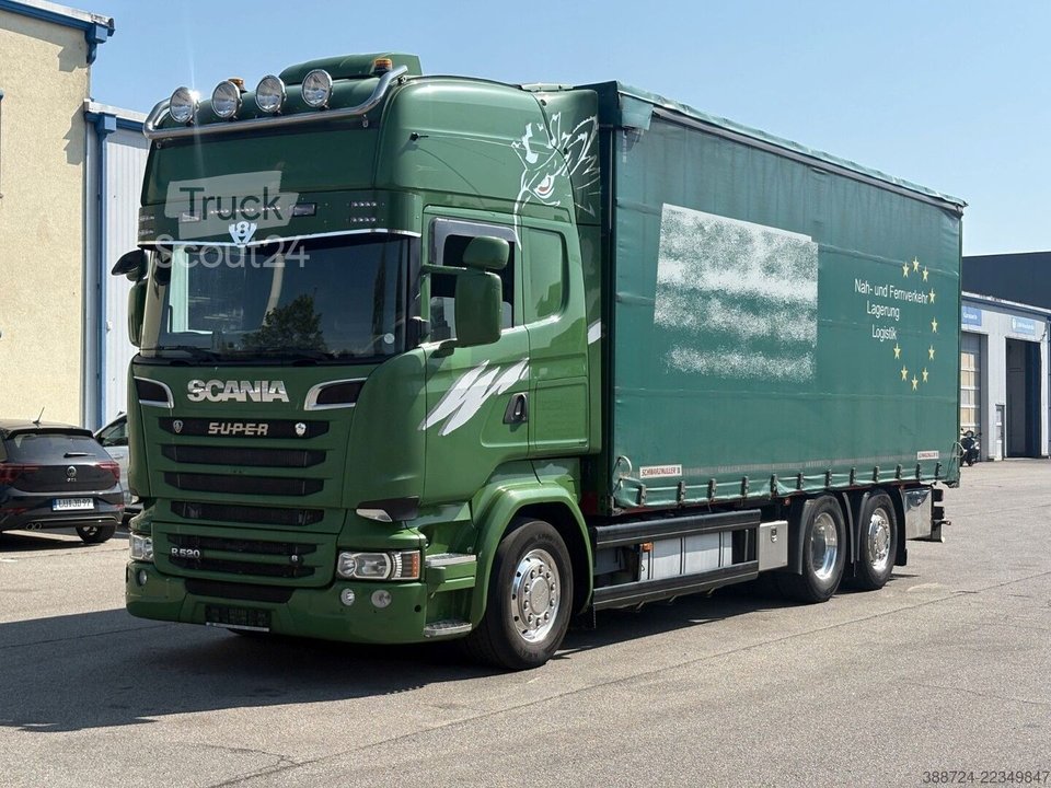 LKW mit Pritsche & Plane SCANIA R520*Topline*E6a*Retarder*Lenk+Lift*Standklima* gebraucht