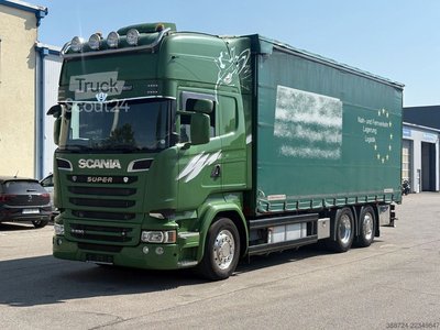 LKW mit Pritsche & Plane SCANIA R520*Topline*E6a*Retarder*Lenk+Lift*Standklima* gebraucht