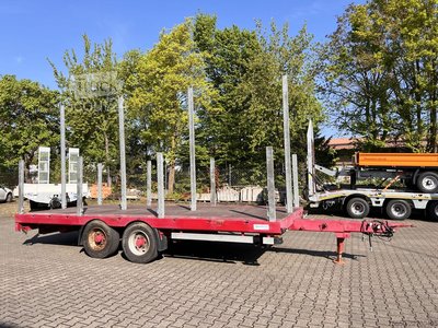 Anhänger mit offener Pritsche Auwärter X-LTL110  Tandempritsche, ausziehbar gebraucht