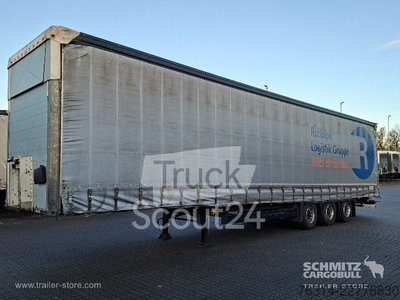 Auflieger mit Pritsche & Plane Schmitz Cargobull Curtainsider Mega Getränke gebraucht