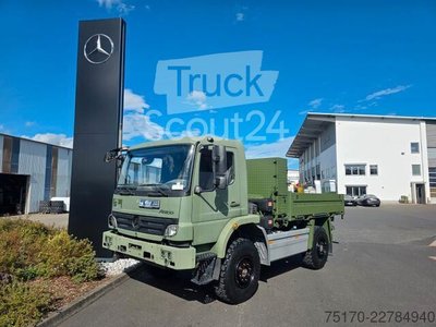 Plattformanhänger Mercedes-Benz Atego 1018 A 4x4 Pritsche mehrfach vorh. gebraucht
