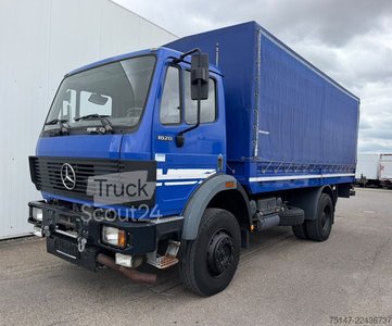 LKW mit Pritsche & Plane MERCEDES-BENZ 1820 AK Allrad 4x4 3-Sitzer ex-THW gebraucht