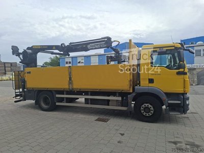 LKW mit Pritsche (offen) MAN TG-M 18.290 4x2 BL Pritsche Heckkran 3xhydr.Ausc gebraucht