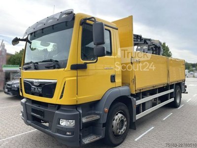 LKW mit Pritsche (offen) MAN TG-M 18.290 4x2 BL Pritsche Heckkran 3xhydr.Auss gebraucht