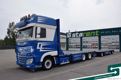 LKW mit Pritsche (offen) DAF XF SSC 530 FMS-Aufbau + Hangler Plateuanhänger gebraucht