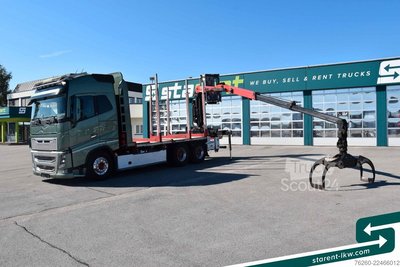 Holztransporter LKW VOLVO FH16 750 6x4 Palfinger Kabinenkran Epsilon M12Z gebraucht
