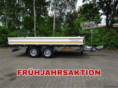 Kippanhänger Möslein TTD11 weiß  neuer Tandem 3- Seitenkipper Tieflader-- Neufahrzeug -- neu