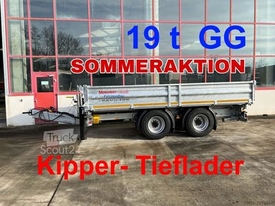 Kippanhänger Möslein TTD 19 B  19 t Tandemkipper- Tieflader, Breitbereifung neu