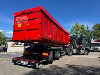 Auflieger-Wechselfahrgestell  Wiese 2Achs Abrollkipper Zwangslenkung+Container gebraucht
