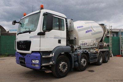 Betonmischer LKW MAN TGS 32.400 8x4 BB STETTER 9 m   AP ACHSE Nr: 800 gebraucht